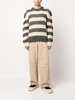 stripe-print knit jumper