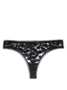 Tanga floral-lace thong