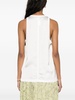 panelled cotton tank top