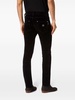 Rock Star ribbed-panels skinny jeans