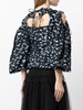 Jasiah hortensia fil-coupé sculptural blouse