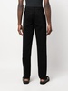 mid-rise tapered-leg trousers 