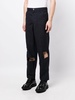 panelled cut-out cropped trousers