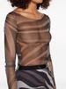 Iride-print sheer top