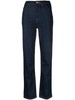 logo-patch high-rise straight-leg jeans