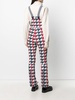 houndstooth-print jumpsuit