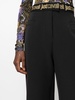 logo-waistband wide-leg trousers