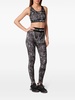 graphic-print high-waist leggings