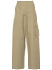 seam twill tapered trousers