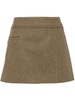 merino wool mini skirt