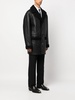 shearling-lining leather coat