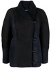 Abeni wrap suede coat