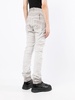 distressed-finish skinny-cut jeans