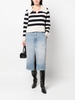 Franklin striped spread-collar jumper