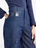 multi-pockets wide-legged jeans