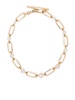 18kt yellow gold diamond link bracelet