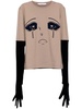 crying girl velvet glove top