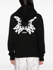 logo print hooded jacket