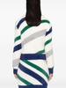 diagonal striped cardigan