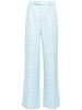 Heart Monogram-jacquard wool trousers