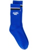 ribbed logo socks