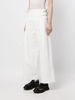 high-waisted twill trousers