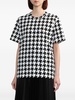 houndstooth cotton T-shirt