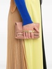 colour-block pleated asymmetric skirt