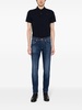 slim-cut cotton jeans