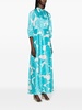 floral-print flared maxi dress