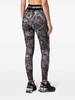 graphic-print high-waist leggings