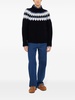 fair isle intarsia-knit wool sweater