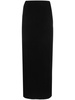 Norma Kamali Side Slit Long Skirt