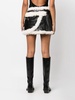 shearling-trim miniskirt