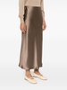 Boshan satin midi skirt