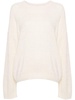 crew-neck drop-shoulder jumper