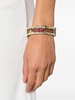 logo-engraved floral-print bracelet