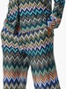 zigzag high-waisted trousers 