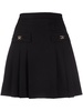 pleated mini skirt