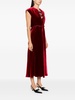 velvet midi dress