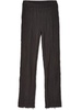 ribbed straight-leg trousers 