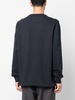 zip-pocket crew-neck sweatshirt