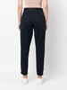 belted high-waist trousers