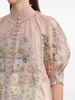 Zimmermann Floral Print Short Sleeve Blouse