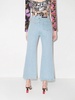 flared cropped denim jeans