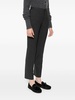 beaded-trim cigarette trousers