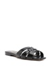 SAINT LAURENT 24SS Women's Sandals - Black Mule/Slipper Combo