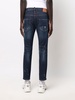 distressed slim fit jeans