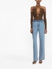 Deconstruct straight-leg jeans