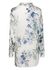 floral-print silk pyjama top